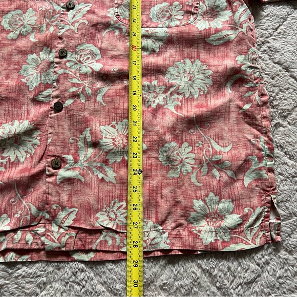 Tommy Bahama 100% Silk Botton Down Hawaiian Shirt‎ Men’s Size L - Picture 4 of 6